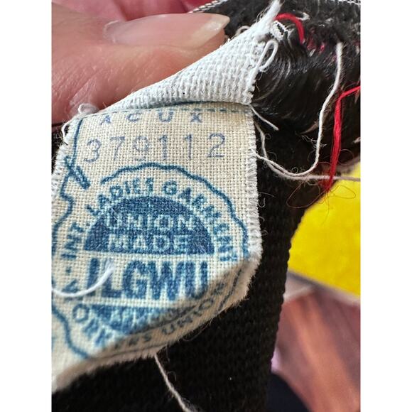 VINTAGE Mary Dobbs Sz 11 Sweater dress black white mod midi dress usa - Picture 9 of 9